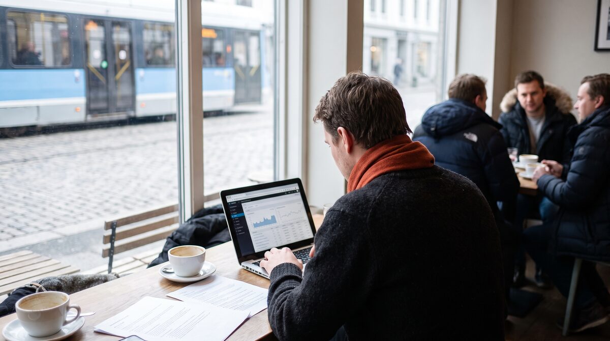 Illustrasjon til artikkelen om bli synlig på google: riktig rekkefølge for en liten bedrift i 2026
