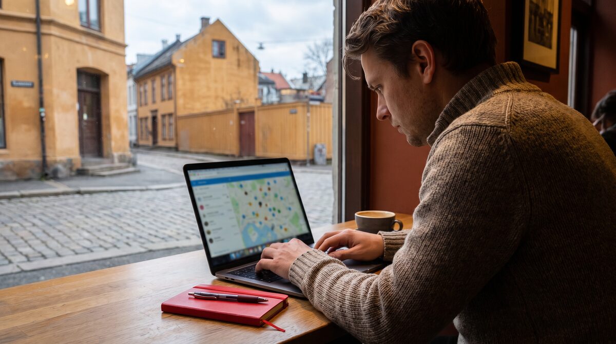 Illustrasjon til artikkelen om google bedriftsprofil: slik oppretter, verifiserer og optimaliserer du profilen i 2026